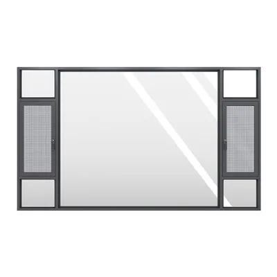 Okno skrzynkowe z ramą aluminiową